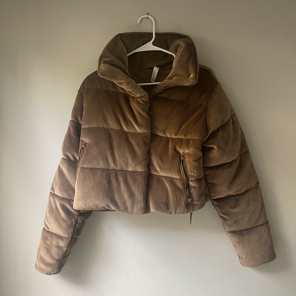 ALO Velour Gold Rush Puffer